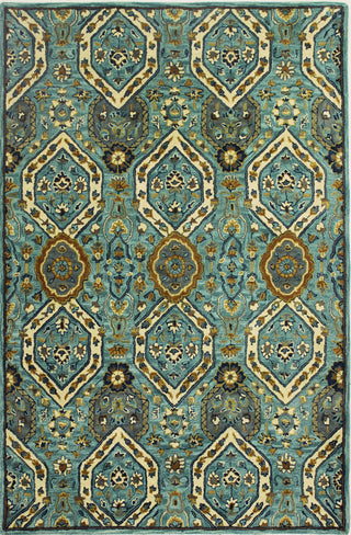 Bashian Wilshire R128-HG134 Aqua Area Rug