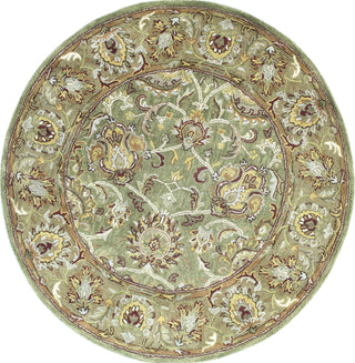 Bashian Wilshire R128-HG117 Light Green Area Rug Round