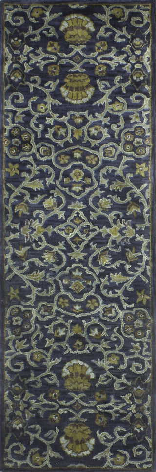 Bashian Wilshire R128-HG131 Navy Area Rug Runner