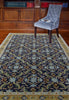 Bashian Wilshire R128-HG136 Navy Area Rug Room Scene