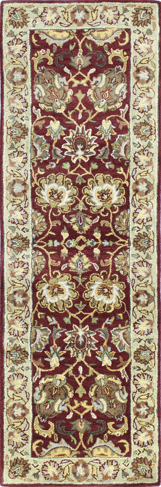 Bashian Wilshire R128-HG117 Red Area Rug Runner