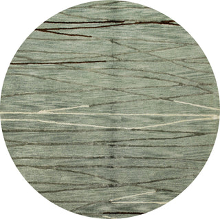 Bashian Greenwich R129-HG238 Aqua Area Rug Round