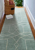 Bashian Greenwich R129-HG303 Aqua Area Rug Runner Room Scene
