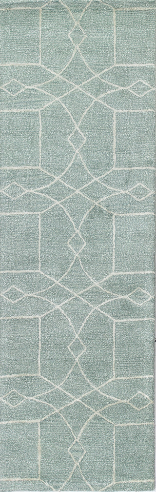 Bashian Greenwich R129-HG303 Aqua Area Rug Runner