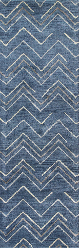 Bashian Greenwich R129-HG307 Azure Area Rug Runner