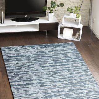 Bashian Greenwich R129-HG332 Blue Area Rug Room Scene