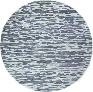 Bashian Greenwich R129-HG332 Blue Area Rug Round