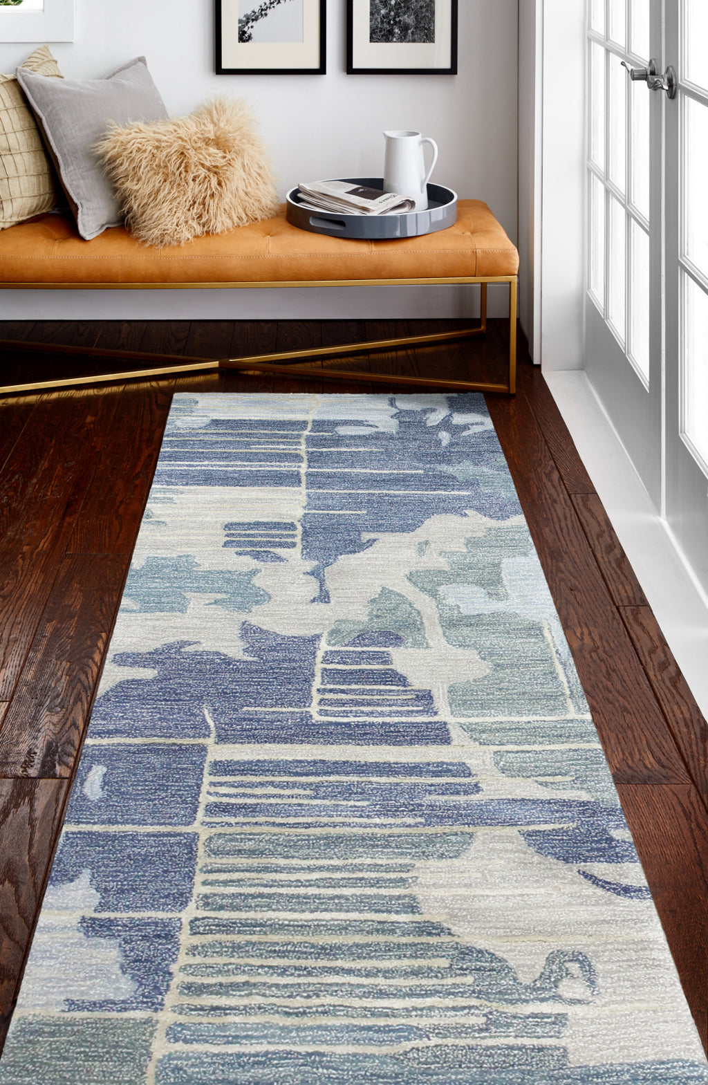 Bashian Greenwich R129-HG377 Area Rug Lifestyle Image Feature