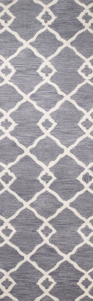 Bashian Greenwich R129-HG265 Grey Area Rug Runner