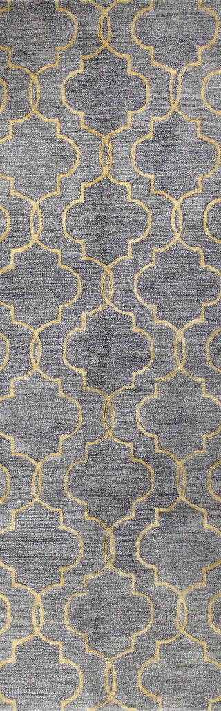 Bashian Greenwich R129-HG266 Grey Area Rug Runner