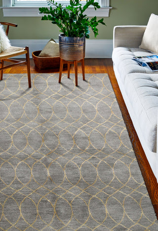 Bashian Greenwich R129-HG300 Grey Area Rug Room Scene Feature