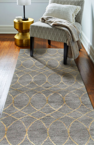 Bashian Greenwich R129-HG300 Grey Area Rug Runner Room Scene