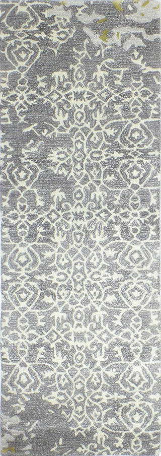 Bashian Greenwich R129-HG340 Grey Area Rug Runner