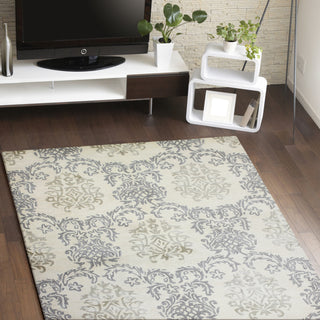 Bashian Greenwich R129-HG264 Ivory Area Rug Room Scene Feature