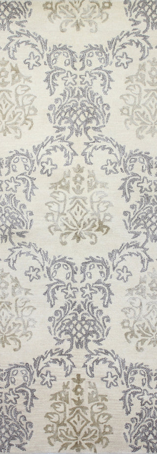 Bashian Greenwich R129-HG264 Ivory Area Rug Runner