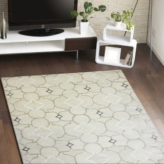 Bashian Greenwich R129-HG308 Ivory Area Rug Room Scene Feature