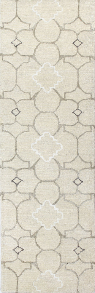 Bashian Greenwich R129-HG308 Ivory Area Rug Runner