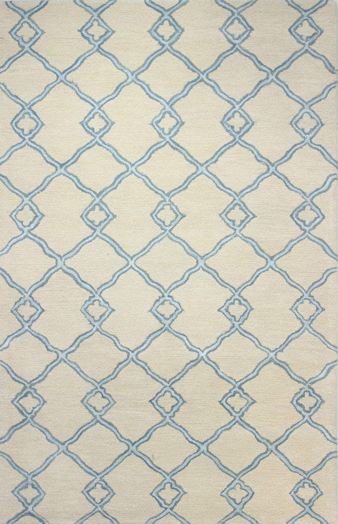 Bashian Greenwich R129-HG265 Ivory/Blue Area Rug main image