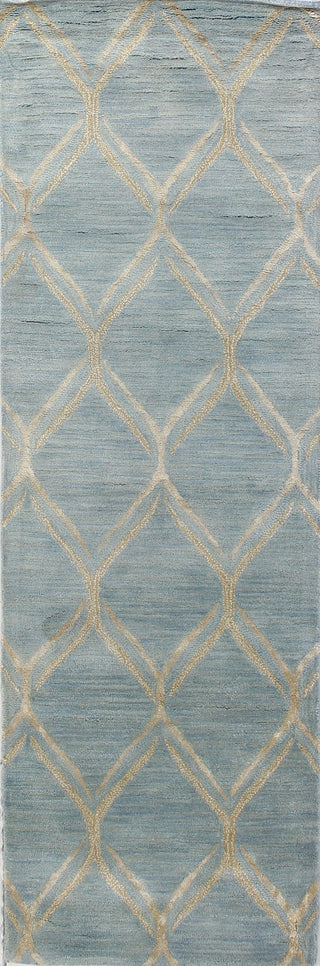 Bashian Greenwich R129-HG304 Light Blue Area Rug Runner