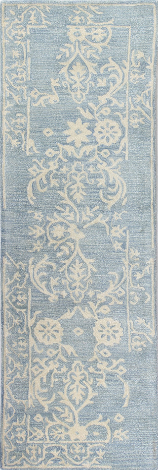 Bashian Greenwich R129-HG314 Light Blue Area Rug Runner