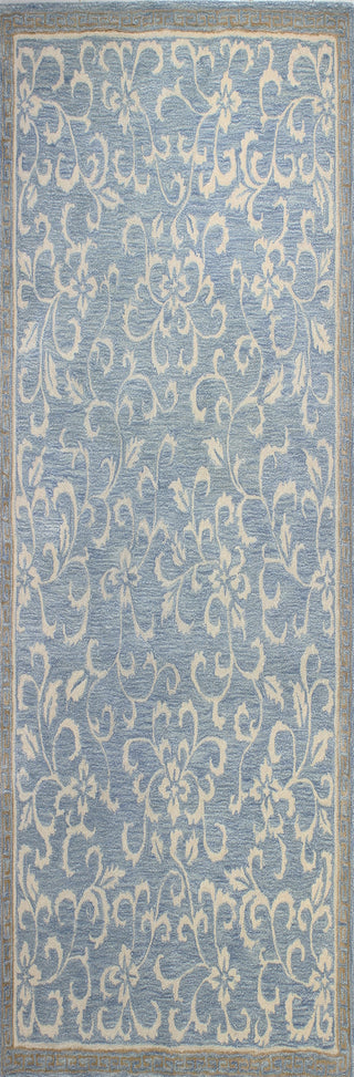 Bashian Greenwich R129-HG325 Light Blue Area Rug Runner