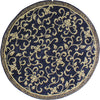 Bashian Greenwich R129-HG325 Navy Area Rug Round