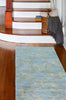 Bashian Greenwich R129-HG266 Sky Area Rug Runner Room Scene
