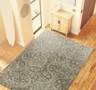 Bashian Greenwich R129-HG251 Slate Area Rug Room Scene Feature