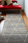 Bashian Greenwich R129-HG323 Taupe Area Rug Runner Room Scene Feature