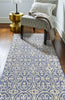 Bashian Verona R130-LC157 Denim Area Rug Runner Room Scene Feature