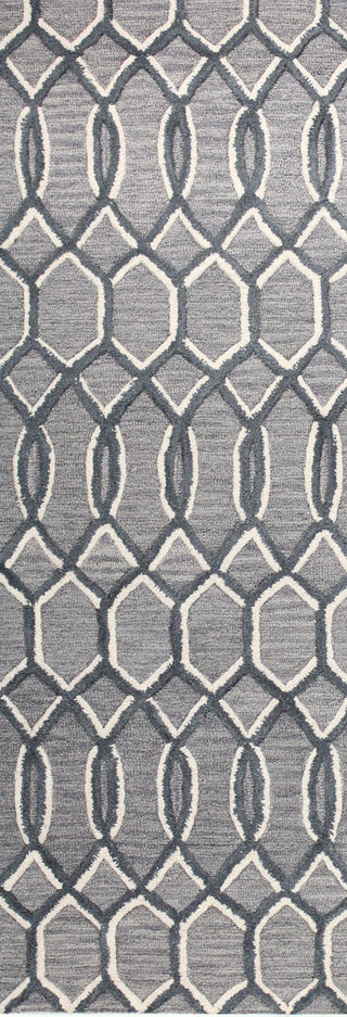 Bashian Verona R130-LC153 Grey Area Rug Runner