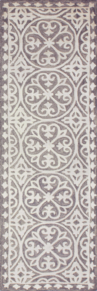 Bashian Verona R130-LC157 Grey Area Rug Runner