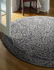Bashian Verona R130-LC158 Grey Area Rug Room Scene Feature