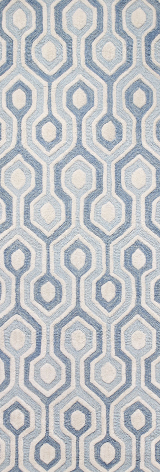 Bashian Verona R130-LC144 Light Blue Area Rug Runner