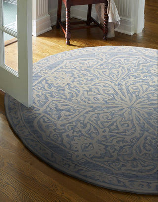 Bashian Verona R130-LC158 Light Blue Area Rug Room Scene Feature