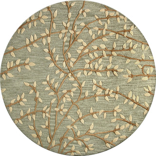 Bashian Verona R130-LC107 Light Green Area Rug Round