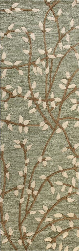 Bashian Verona R130-LC107 Light Green Area Rug Runner