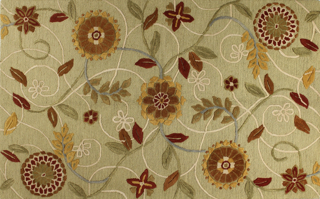 Bashian Verona R130-LC125 Light Green Area Rug main image