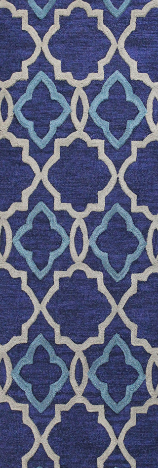 Bashian Verona R130-LC151 Navy Area Rug Runner