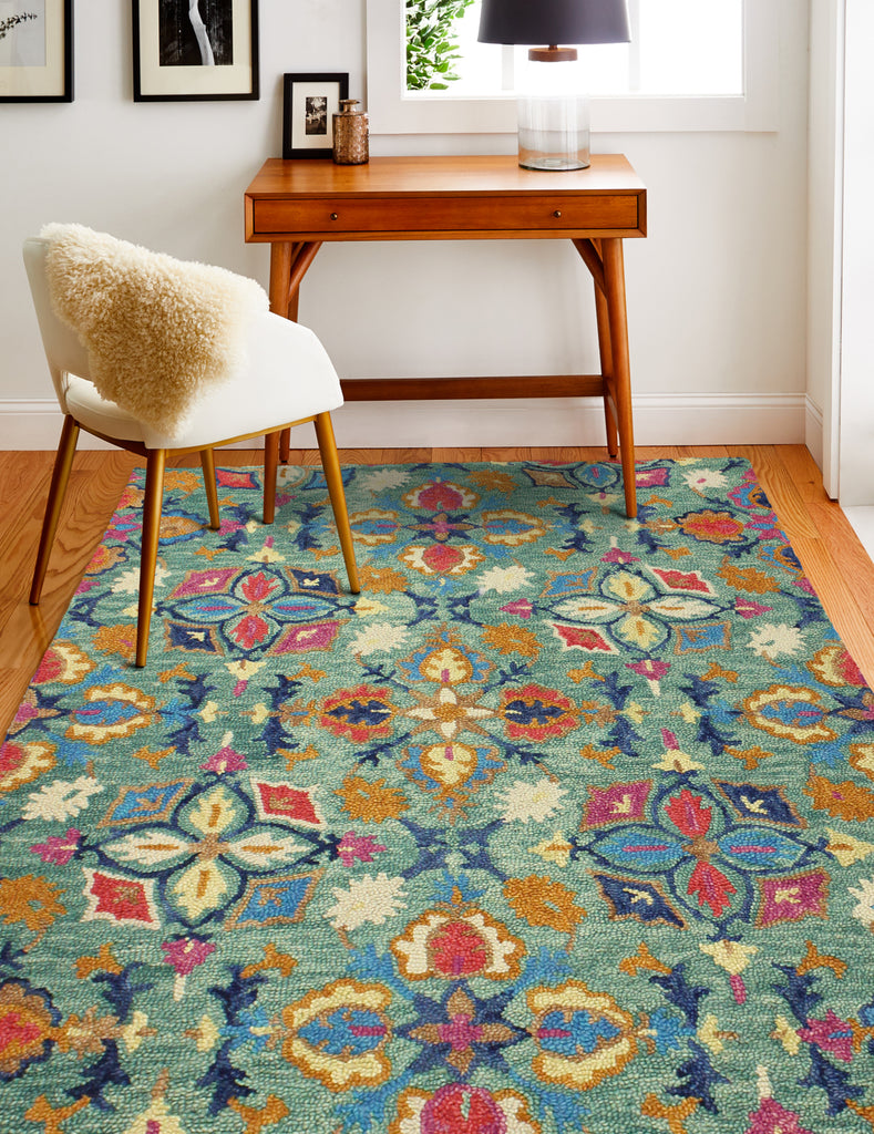 Bashian Valencia R131-AL111 Green Area Rug – Incredible Rugs and Decor