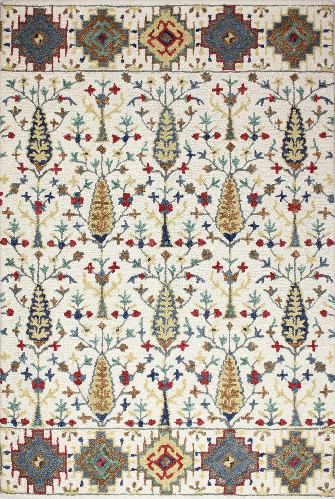 Bashian Valencia R131-AL115 Ivory Area Rug