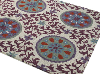 Bashian Valencia R131-BAL142 Ivory/Lilac Area Rug Alternate Shot Feature