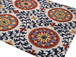 Bashian Valencia R131-BAL142 Ivory/Navy Area Rug Alternate Shot Feature