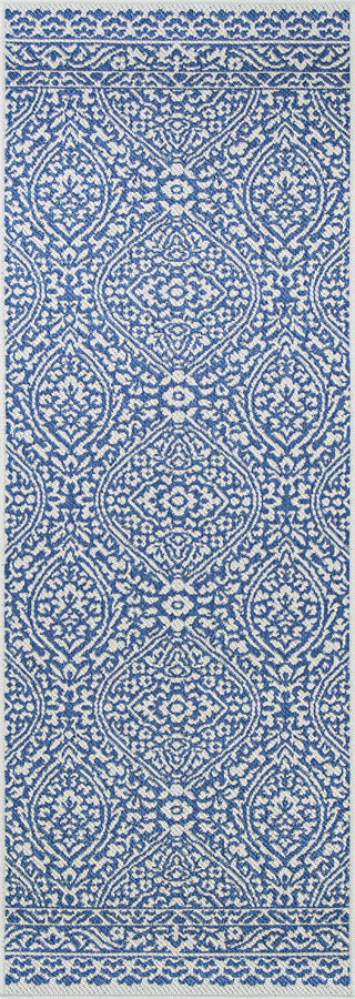 Couristan Outdurables Flower Festival Sea and Dune Area Rug