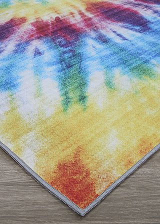 Couristan Rainbow Dancing Bears Multi Area Rug Close Up Image