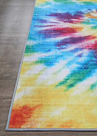 Couristan Rainbow Dancing Bears Multi Area Rug Corner Image