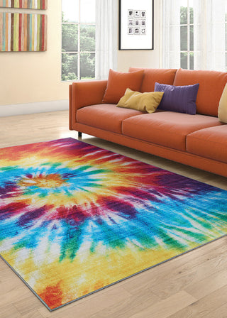 Couristan Rainbow Dancing Bears Multi Area Rug Lifestyle Image Feature