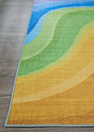 Couristan Rainbow Candiland Multi Area Rug Corner Image