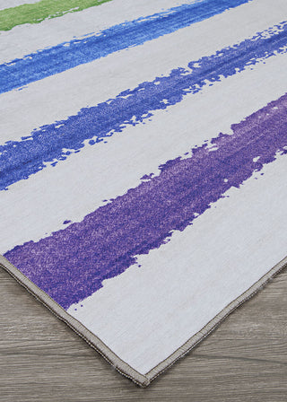Couristan Rainbow Flavors Spearmint/Multi Area Rug Close Up Image