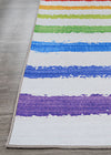 Couristan Rainbow Flavors Spearmint/Multi Area Rug Corner Image